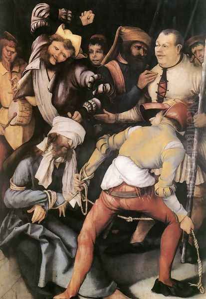 The Mocking of Christ 1503 Oil Painting by Matthias Grunewald (Mathis Gothardt)