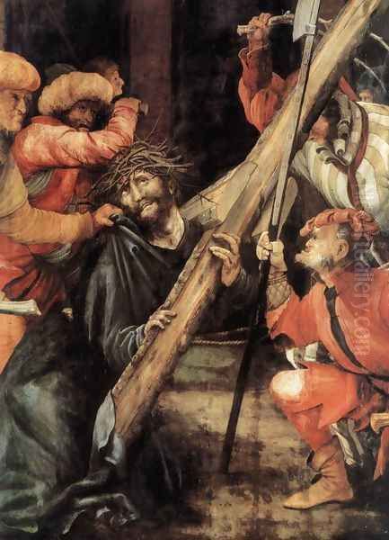 Carrying the Cross (detail) 1523-24 Oil Painting by Matthias Grunewald (Mathis Gothardt)