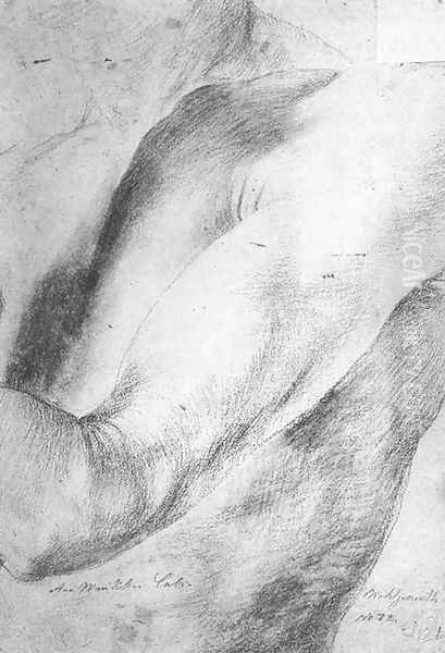 Forearm Study 1512-14 Oil Painting by Matthias Grunewald (Mathis Gothardt)