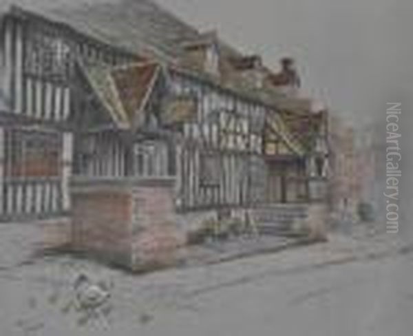 The Talbot Inn Oil Painting by Cecil Charles Aldin