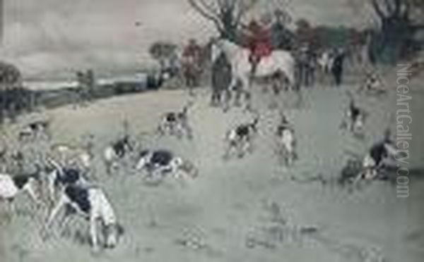 The Fallowfield Hunt - Oil Painting by Cecil Charles Aldin