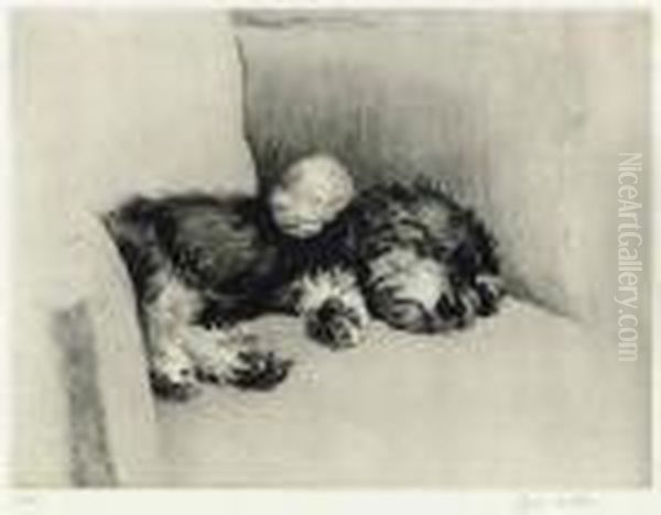 Repose Oil Painting by Cecil Charles Aldin