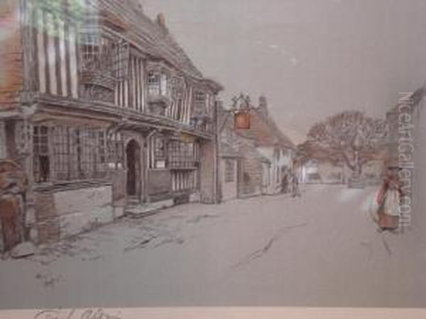 The Star, Alfriston, Sussex Oil Painting by Cecil Charles Aldin