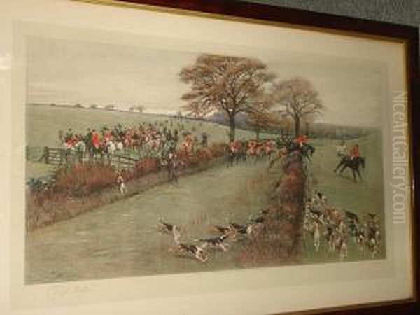 Hunting Scenes Oil Painting by Cecil Charles Aldin