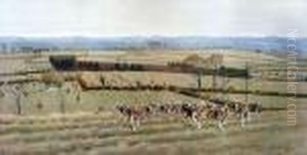 The Warwickshire Away Fromwatergall Oil Painting by Cecil Charles Aldin