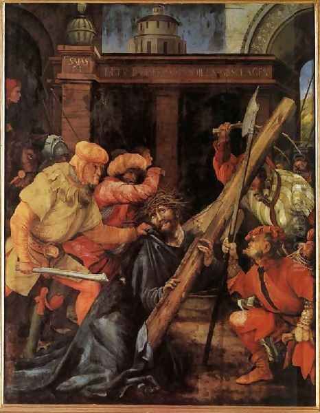 Carrying the Cross 1523-24 Oil Painting by Matthias Grunewald (Mathis Gothardt)