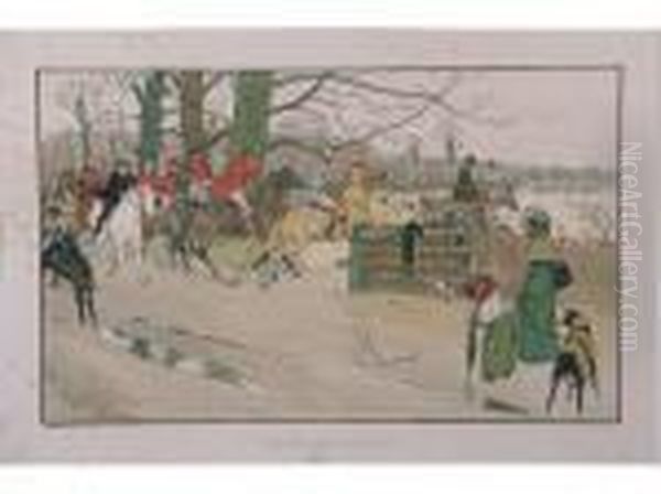 The Fallowfield Hunt Oil Painting by Cecil Charles Aldin