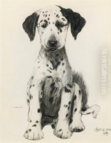 Loopy, The Dalmatian Puppy Oil Painting by Cecil Charles Aldin