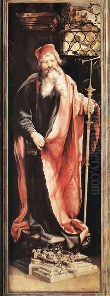 St Antony the Hermit c. 1515 Oil Painting by Matthias Grunewald (Mathis Gothardt)