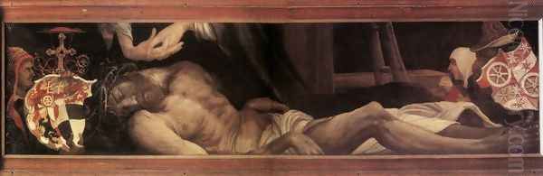 Lamentation of Christ c. 1523 Oil Painting by Matthias Grunewald (Mathis Gothardt)