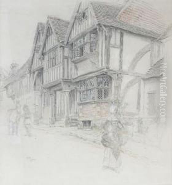 Chiddingstone.
Pastel. Oil Painting by Cecil Charles Aldin