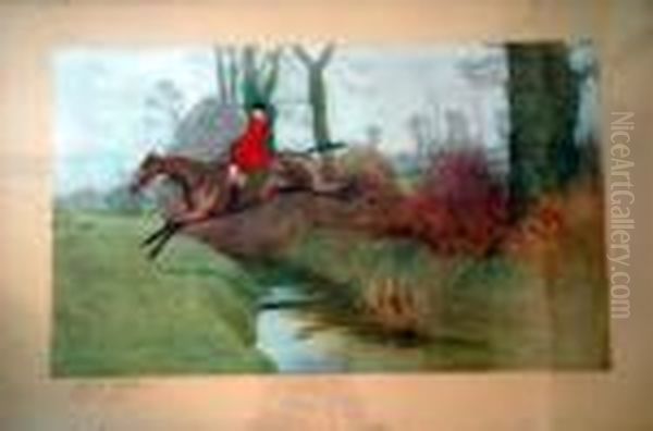 The Pytchley Hunt Oil Painting by Cecil Charles Aldin