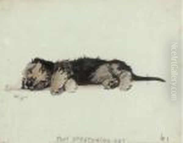 Just Stretching Out Oil Painting by Cecil Charles Aldin