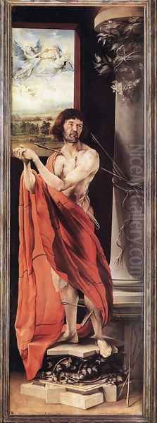 St Sebastian Oil Painting by Matthias Grunewald (Mathis Gothardt)