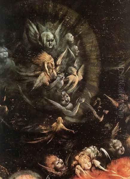 Concert of Angels (detail 3) c. 1515 Oil Painting by Matthias Grunewald (Mathis Gothardt)