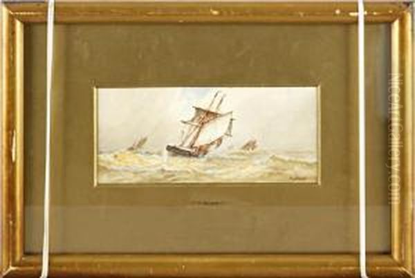 Shipping Scene Oil Painting by Frederick James Aldridge