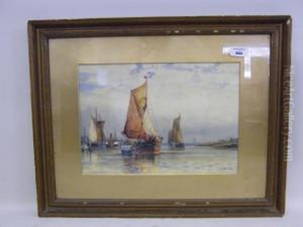 Signed And Dated Oil Painting by Frederick James Aldridge