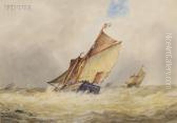 Racing The Storm Oil Painting by Frederick James Aldridge