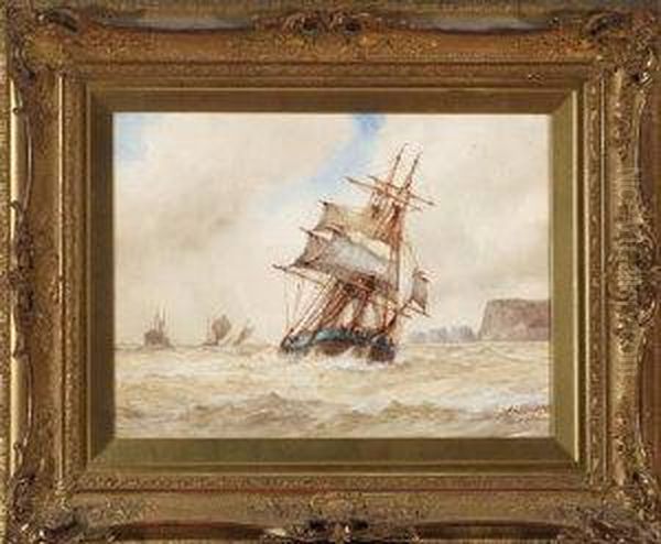 Off The Needles Oil Painting by Frederick James Aldridge