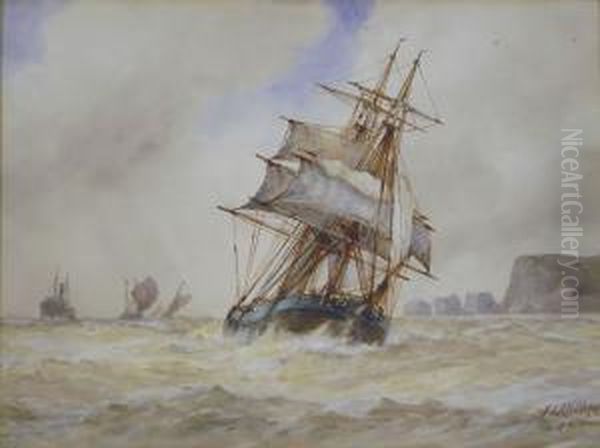 Off The Needles Oil Painting by Frederick James Aldridge