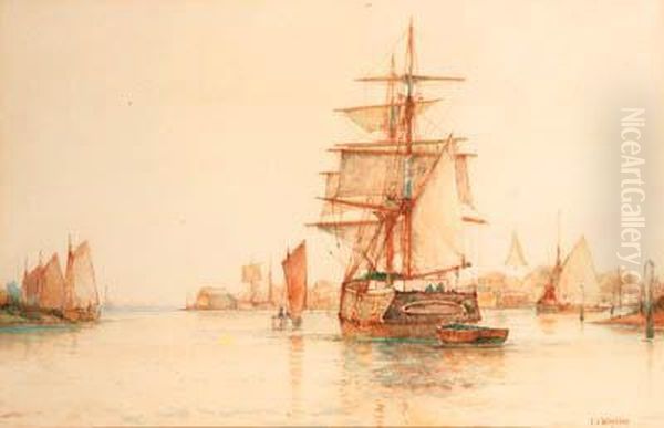 Bosham Oil Painting by Frederick James Aldridge