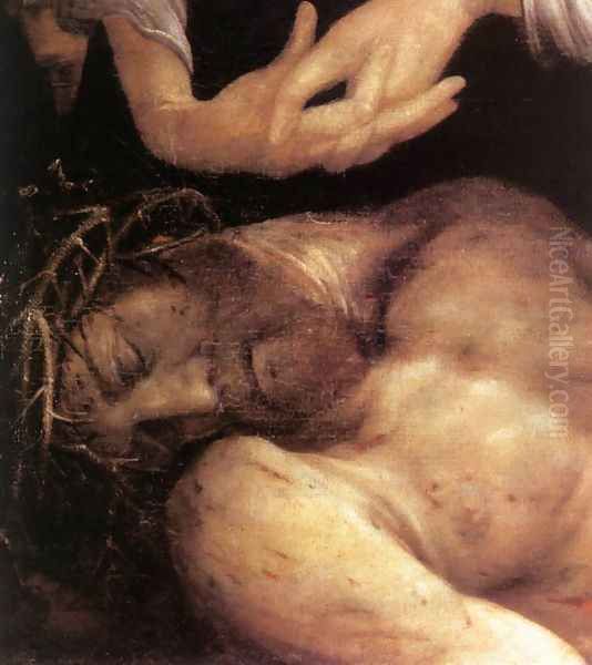 Lamentation of Christ (detail 1) 1523 Oil Painting by Matthias Grunewald (Mathis Gothardt)