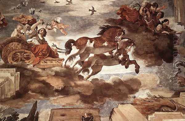 Aurora 1621, Fresco Oil Painting by Giovanni Francesco Barbieri