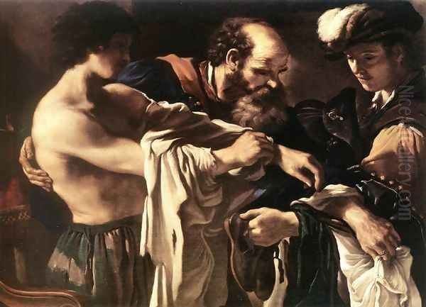 Return Of The Prodigal Son 1619 Oil Painting by Giovanni Francesco Barbieri