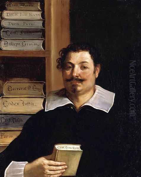 Portrait of Francesco Righetti 1626-28 Oil Painting by Giovanni Francesco Barbieri