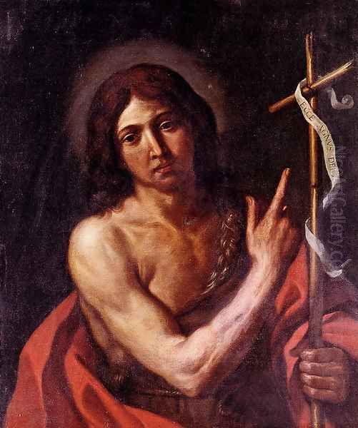 Saint John The Baptist Oil Painting by Giovanni Francesco Barbieri