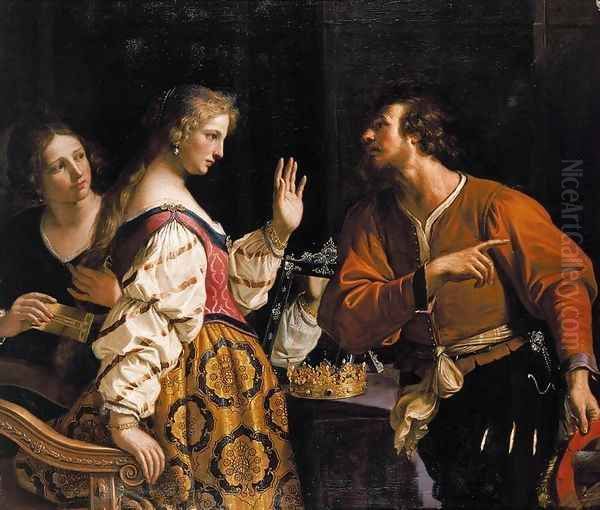 Semiramis Called to Arms 1645 Oil Painting by Giovanni Francesco Barbieri