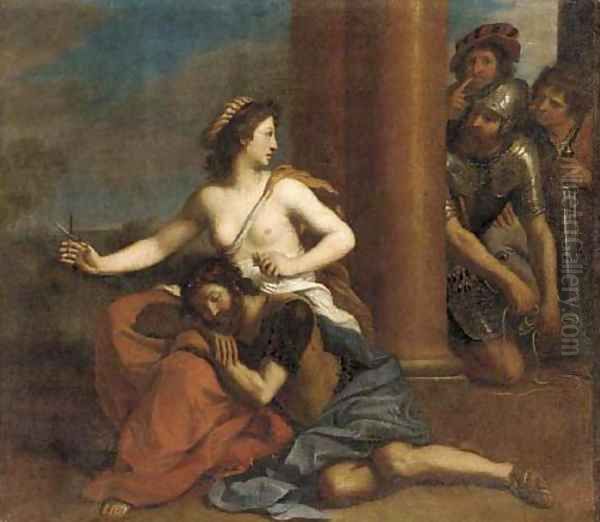 Samson and Delilah Oil Painting by Giovanni Francesco Barbieri