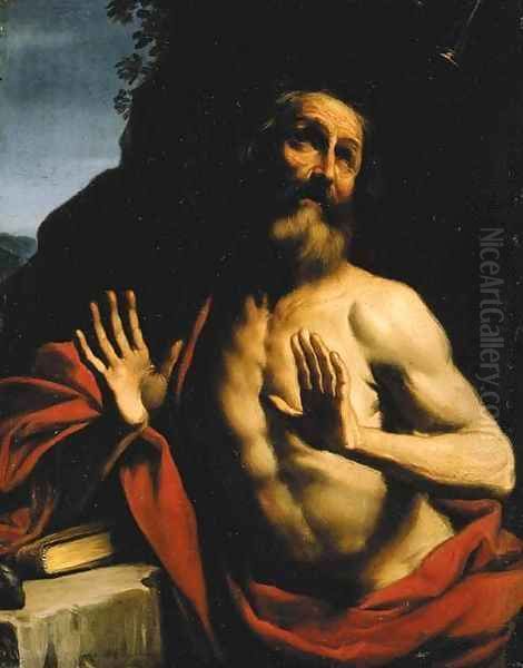 The Vision of Saint Jerome Oil Painting by Giovanni Francesco Barbieri