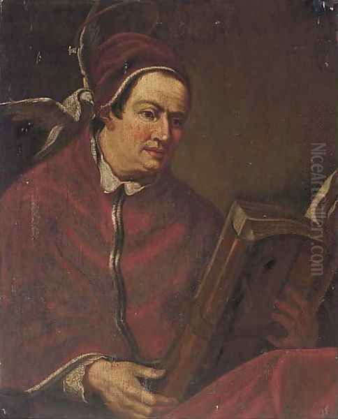 Saint Gregory the Great Oil Painting by Giovanni Francesco Barbieri