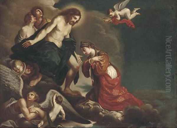 The Assumption of Saint Petronilla Oil Painting by Giovanni Francesco Barbieri