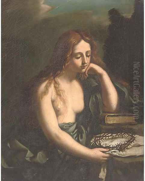 The Penitent Magdalen 3 Oil Painting by Giovanni Francesco Barbieri