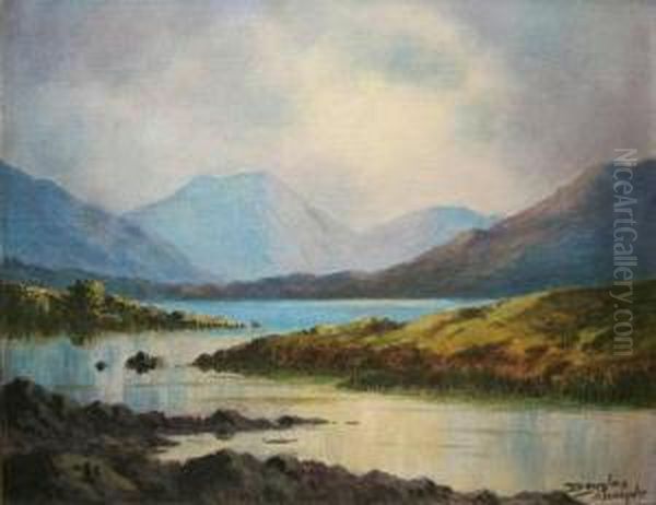 Among The Connemara Mountains Oil Painting by Douglas Alexander