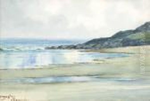 County Wicklow Bay Oil Painting by Douglas Alexander