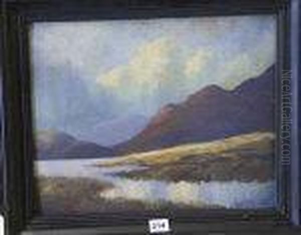 Lake Landscape Oil Painting by Douglas Alexander