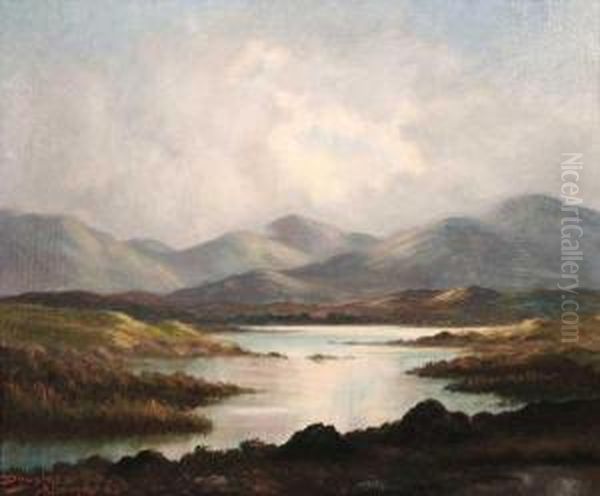 Among The Connemara Mountains Oil Painting by Douglas Alexander