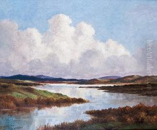 Western Lakeland Oil Painting by Douglas Alexander