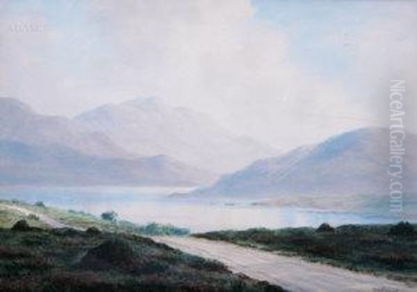 On The Road To Clifden, Connemara Oil Painting by Douglas Alexander