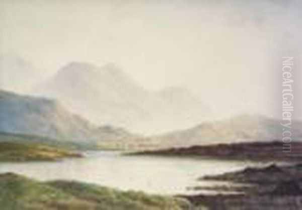 Near Leenane, Connemara Oil Painting by Douglas Alexander