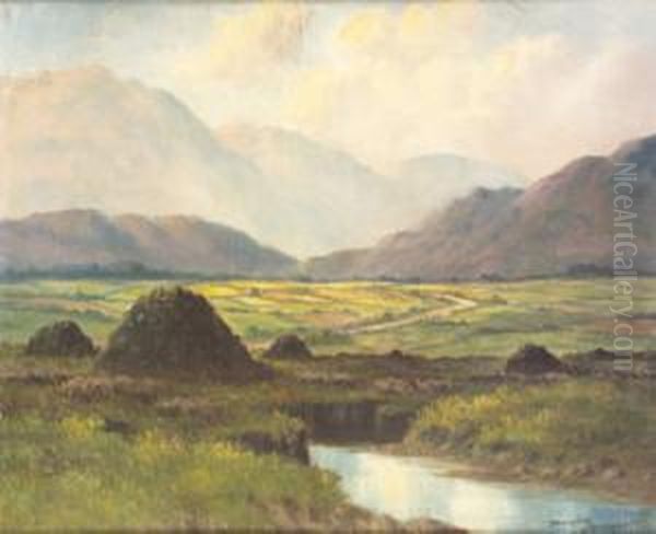 Among The Kerry Lakes Oil Painting by Douglas Alexander