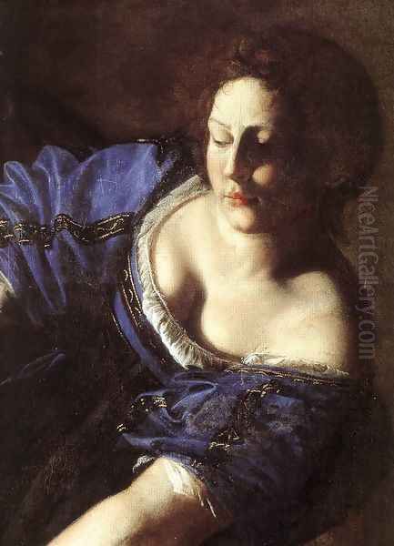 Judith Beheading Holofernes (detail) 1611-12 Oil Painting by Artemisia Gentileschi