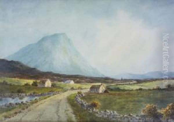 Errigal Mountain, Co. Donegal Oil Painting by Douglas Alexander