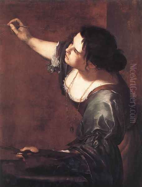 Self-Portrait as the Allegory of Painting 1630s Oil Painting by Artemisia Gentileschi