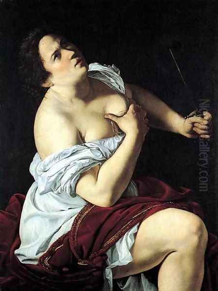 Lucretia Oil Painting by Artemisia Gentileschi