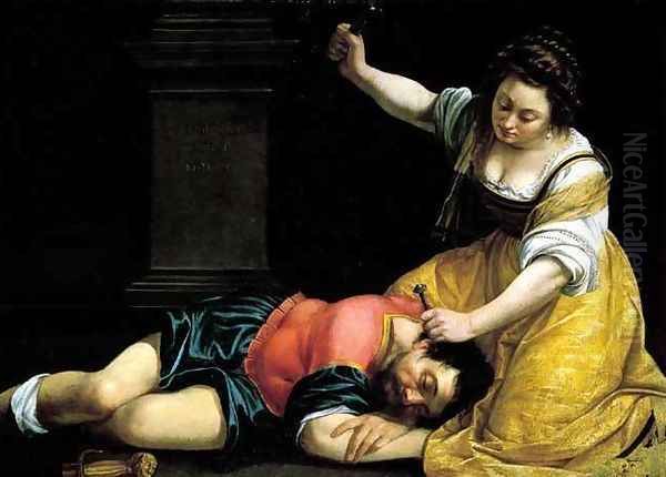 Yael and Sisera Oil Painting by Artemisia Gentileschi