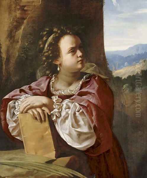 Saint Catherine of Alexandria Oil Painting by Artemisia Gentileschi